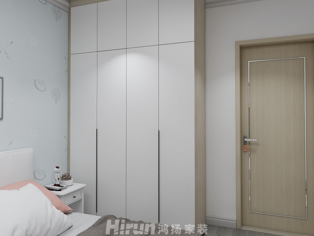長沙理工大學(xué)宿舍110㎡北歐之光三居室 裝修案例效果圖-a21a19672d2968ae787de7b9e00564b