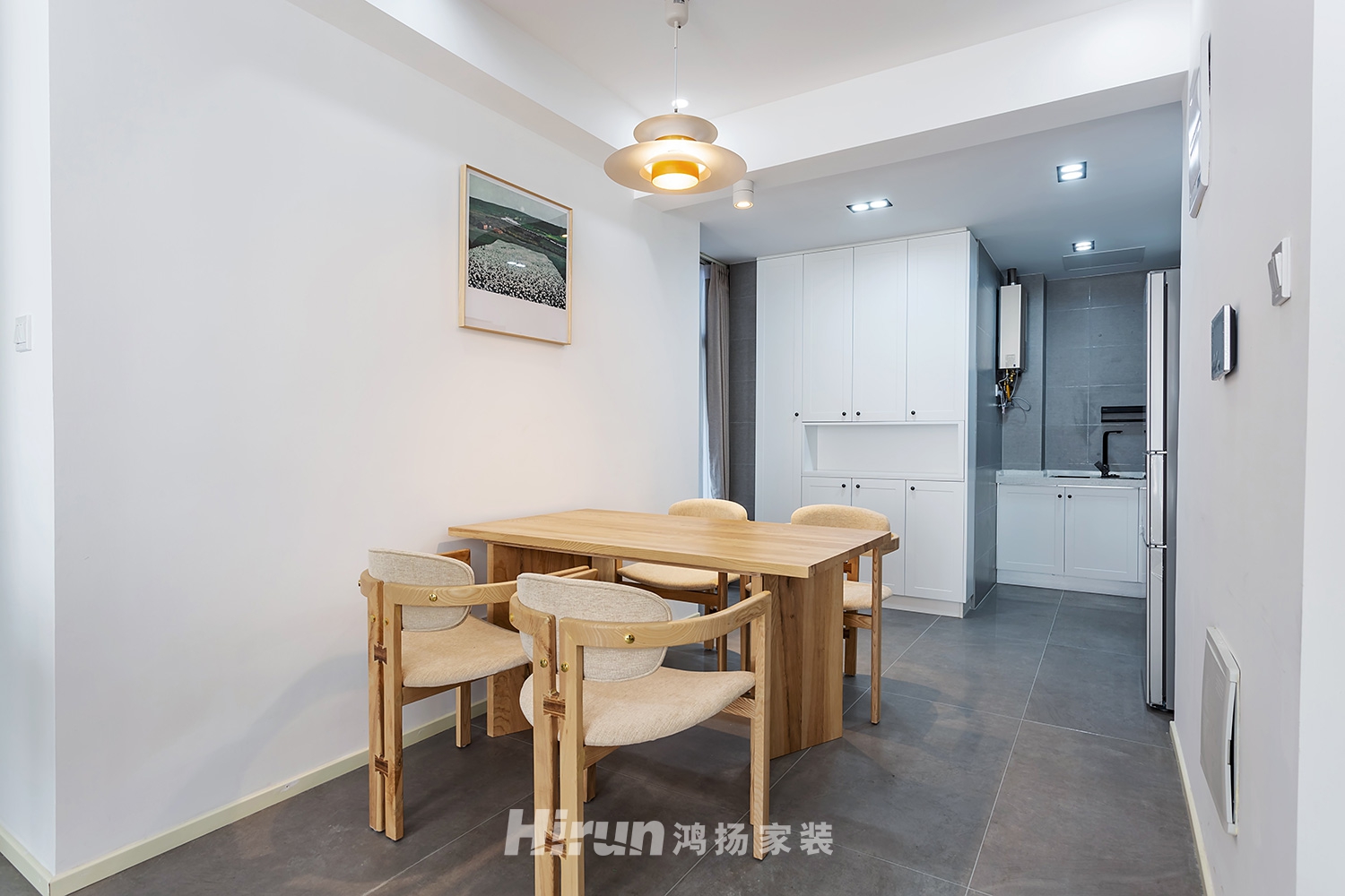 紅星公館110㎡北歐之光三居室 裝修案例實景圖-1