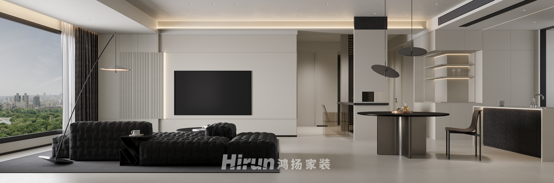 金茂云府175㎡雅致現(xiàn)代大平層 裝修案例效果圖-5