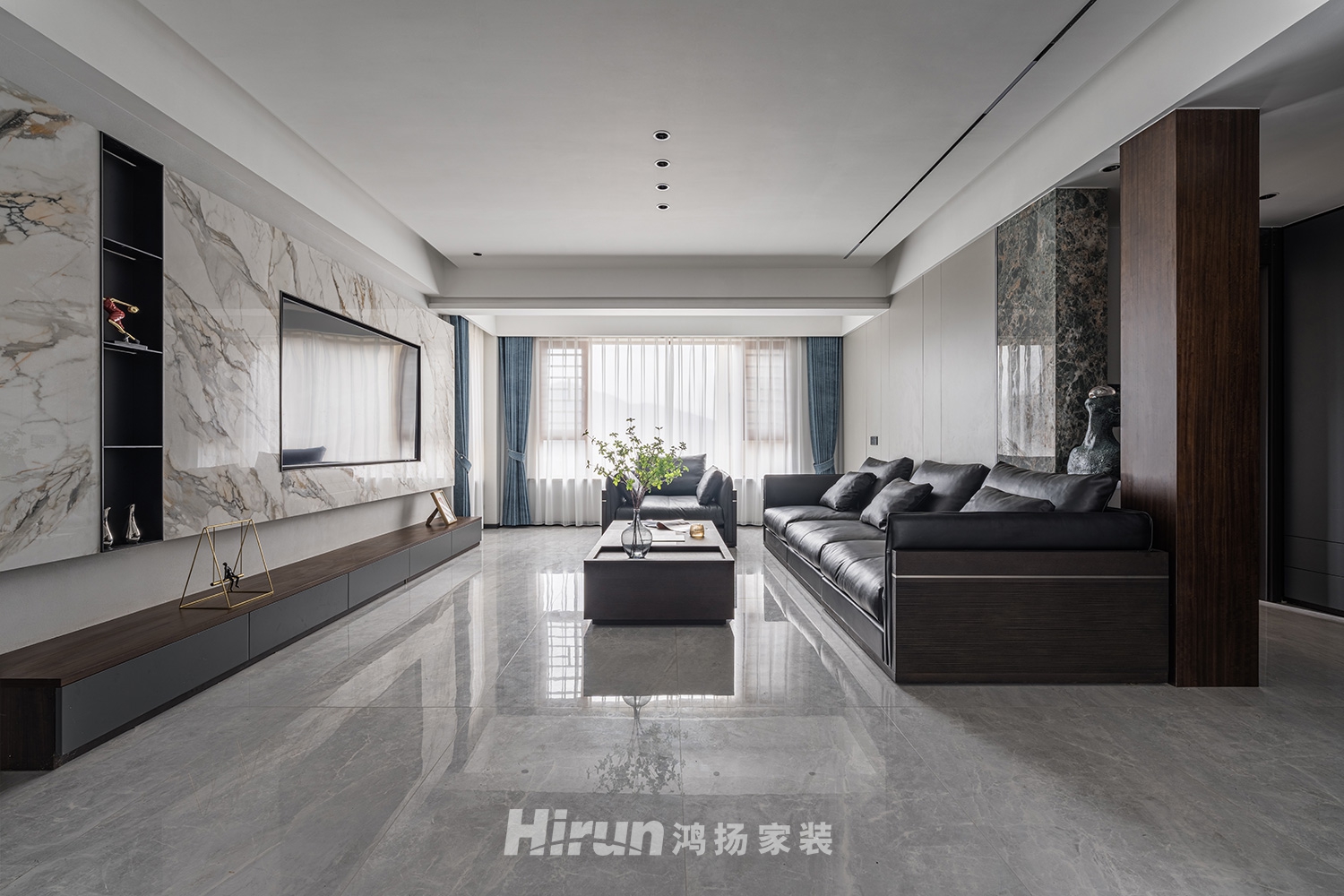 裕源懿府-雅.奢145㎡雅致現代四居室 裝修案例實景圖-7