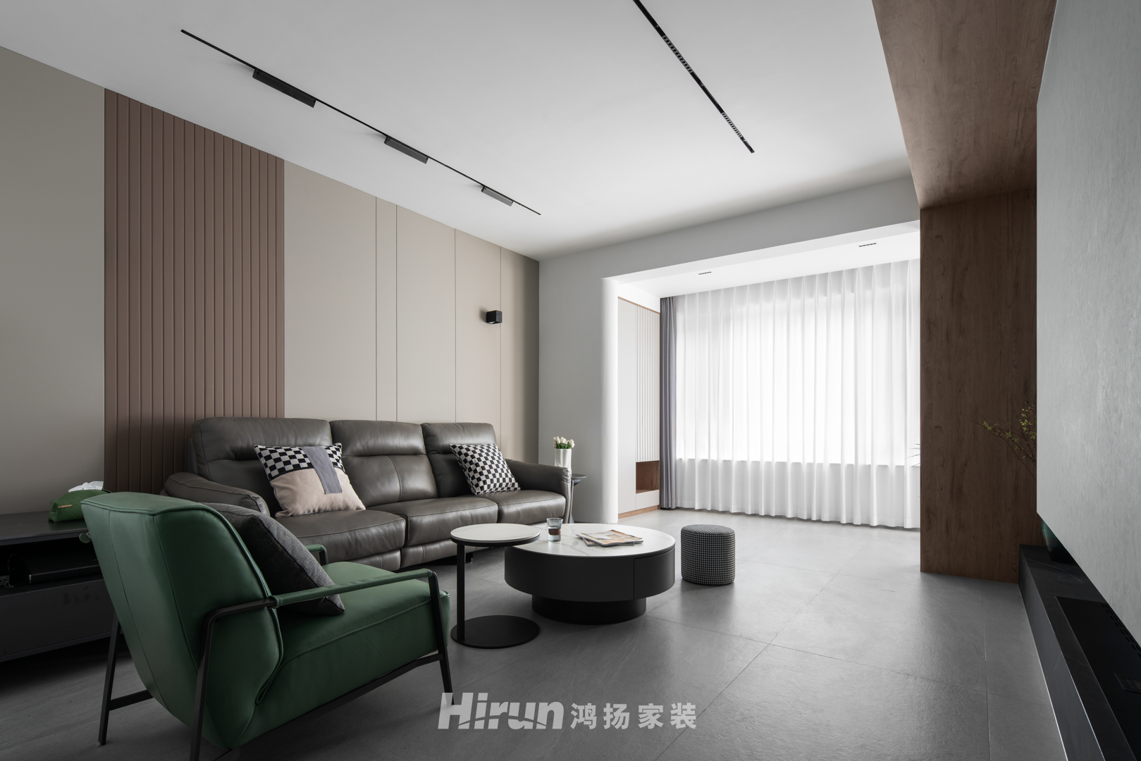 大唐印象160㎡雅致現(xiàn)代四居室 裝修案例實(shí)景圖-1