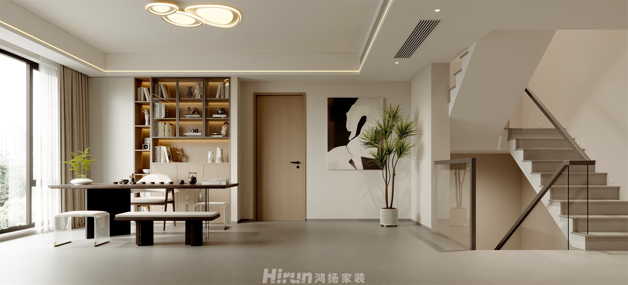 御邦400㎡雅致現代別墅 裝修案例效果圖-2