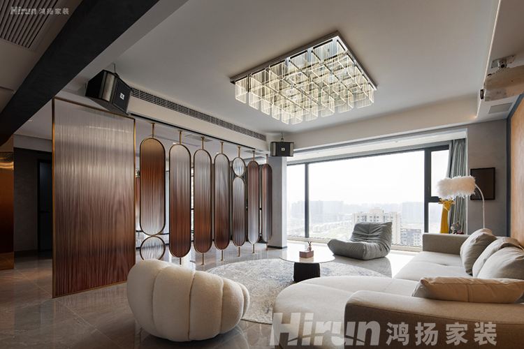 東方舞者200㎡的意式輕奢新家，圓弧工藝，琉璃屏風、專屬主臥，值得借鑒！